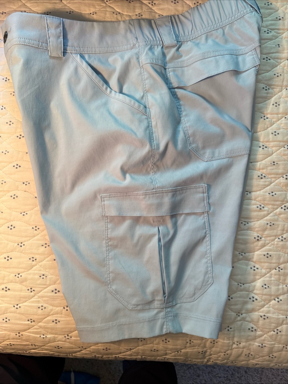 Duluth Trading Co Shorts Womens Size 8 Blue Dry On The Fly 10" Cargo Short - Picture 6 of 8